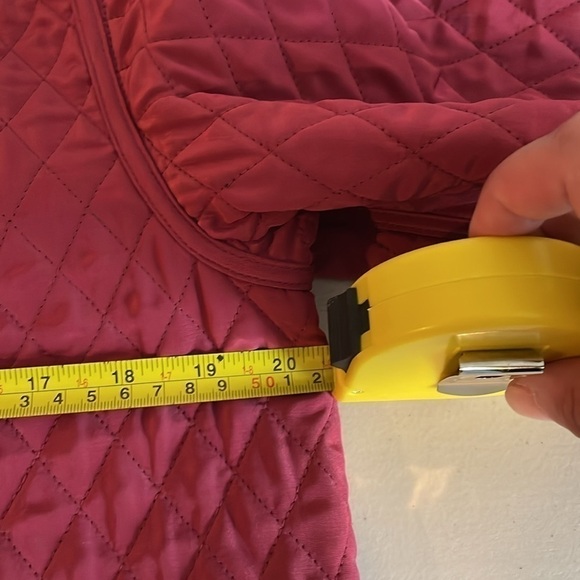 J. McLaughlin Women's Mauve Quilted Fleece Lined Full Zip Jacket Size Medium - Picture 12 of 14